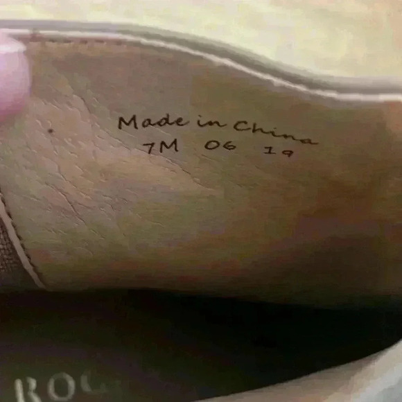 Jack Rogers Poppy high heeled leather, tan / snake print detail; size 7 - Picture 6 of 6